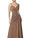 ModeC Women's Long Chiffon Mother of The Bride Dress with Jacket Formal Gown