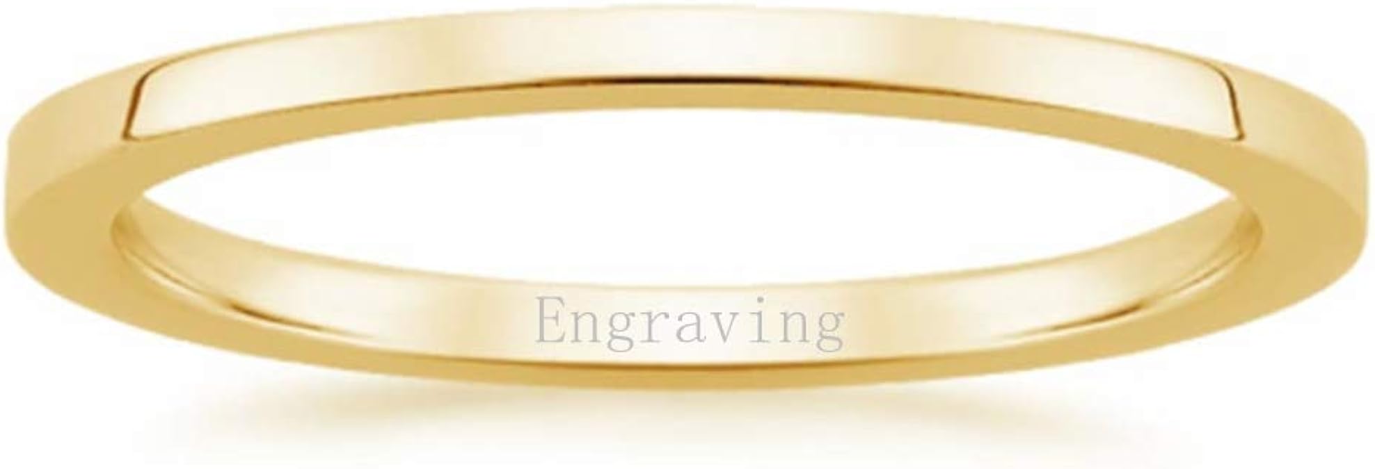 Aihpos 14K Gold Name Rings for Women Personalized 10K 18K