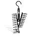 Aristocrat Tie Rack Hanger - Necktie Cross Hanger - 20 Tie Holders - Tie Rack Hanger with Criss-Cross Design Closet Organizer
