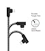 Type C Cable 90 Degree, USB Certified Type C Cable, 2Pack 10ft Nylon Braided Fast Charger Cord Compatible Samsung Galaxy S9 Note 8 Plus, LG V20,V30, Moto Z2,Google Pixel, MacBook and More (Black Gray)