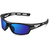 TOREGE Polarized Sports Sunglasses for Men Women Cycling Running Driving Fishing Golf Baseball Glasses EMS-TR90 Unbreakable Frame TR007