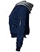 Luna Queen Women's Plus Size Warm Hoodie Mixed French Terry Bomber Jackets