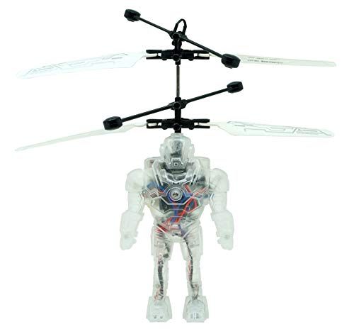 Panoware Robot Brigade Space Mini Drone Flying Helicopter Toy, Ghost