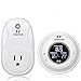 Nashone Digital Wireless Temperature Controller, Built in Temp Sensor Electric Thermostat Socket 3 Prong Plug LCD Display Outlet Heating Cooling Mode