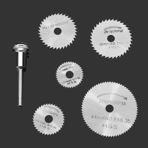 image for ZFE 2 Sets HSS Saw Blades Rotary Tool Circular Saw Blade Mandrel -1/8