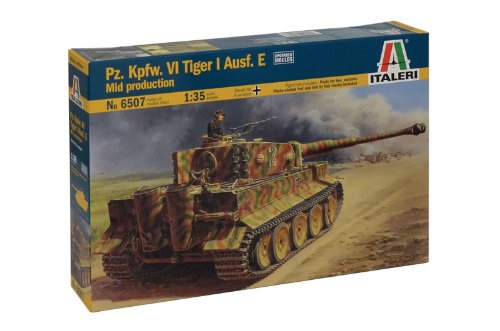 Italeri 510006507 - 1:35 IT WW2 Panzerkampfwagen VI Tiger I Ausführung E, grün