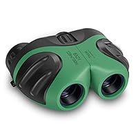 mom&myaboys Compact Shock Proof Binocular for Kids - Best Gifts-Birthday Gifts for Kids (Green)