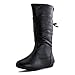 Girls Faux Leather Basic Long Zipper Closure Boots (Toddler/Little Kid)