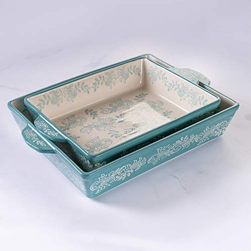 Oven to Table Casserole Dish Set 100 Stoneware Ceramic Baking Dishes