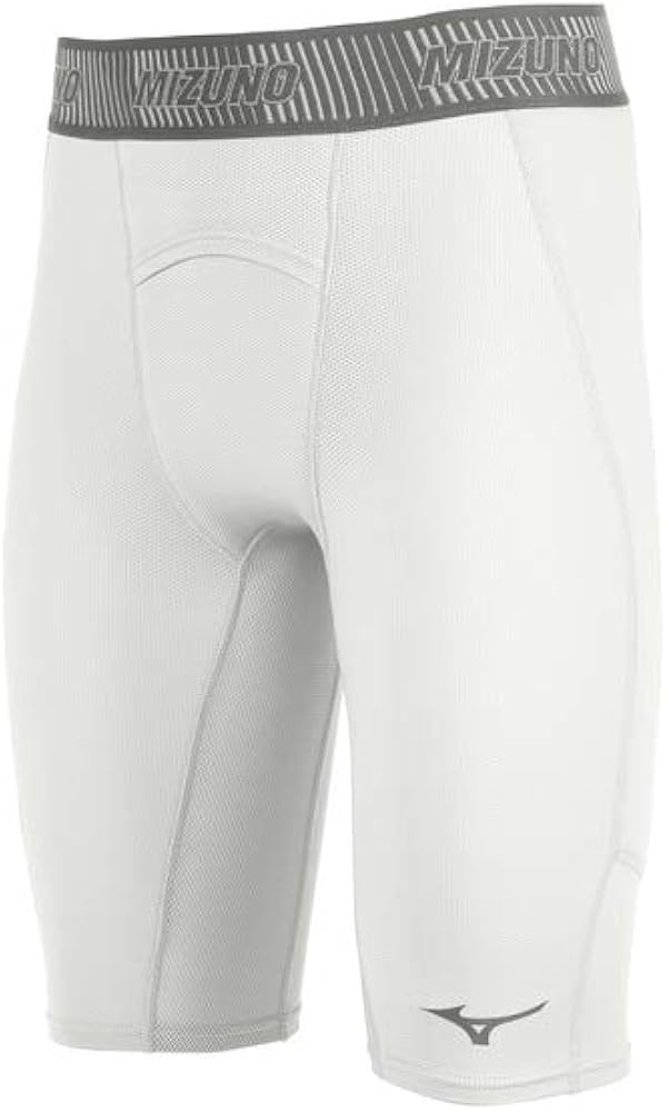 Mizuno Aero Vent Padded Sliding Short, White: Clothing