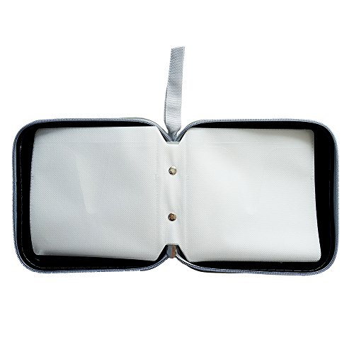 40 CD/VCD/DVD Case Binder Portable Hard Plastic Disc Container Black - Thumbnail 6
