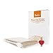 BSTEAN Tea Filter Bags Large Disposable Infuser with Drawstring 100% Natural Unbleached Paper for Loose Leaf Tea with Free Clip (100 PCS)