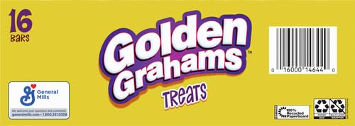 GOLDEN GRAHAMS CEREAL TREAT BARS, S’MORES, SNACK BARS, VALUE PACK, 16 CT, 16.96 OZ