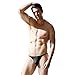 Jinshi Mens Thong String Bikini Briefs Sexy Low Rise Bamboo Underwear XXXL