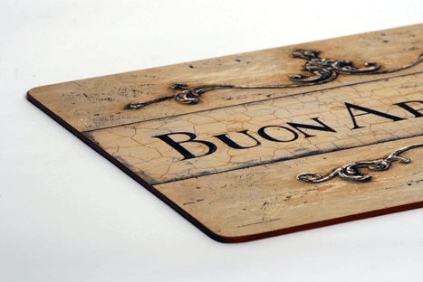 Tischset Holz Kork Unterseite - The Homey Design