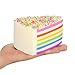 Easter Basket Stuffers Sensory Fidget Toys Squeeze Toys for ADHD,Jumbo Squishies Slow Rising Squishes Toys Scented Rainbow Cake Cream Squishy