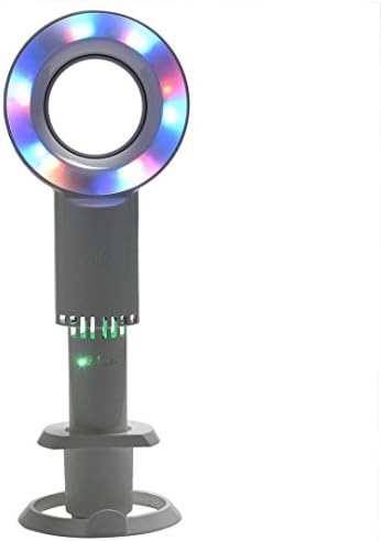 Mini Fan -Morwind Mini Portable USB Cooling Air Conditioner Purifier Tower Bladeless Desk Fan With LED (Gray)