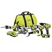 Ryobi ZRP884 18V One Plus Lithium-Ion Ultimate Combo Kit (Renewed)