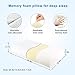 Anvo Memory Foam Pillow, Neck Contour Cervical Orthopedic Pillow for Sleeping Side Back Stomach Sleeper, Ergonomic Bed Pillow for Neck Pain