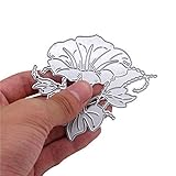 Zittop Morning Glory Cutting Dies Stencil Album Scrapbooking Cards DIY Embossing Tool