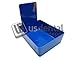 KEYSTONE - Classic Lab Work Pans - Blue w/Clip - 12pk - Made in USA - K# 7000371 - [ cajas para laboratorio con Broche metalico - Azul - ] 034-7000371 Us Dental Depot