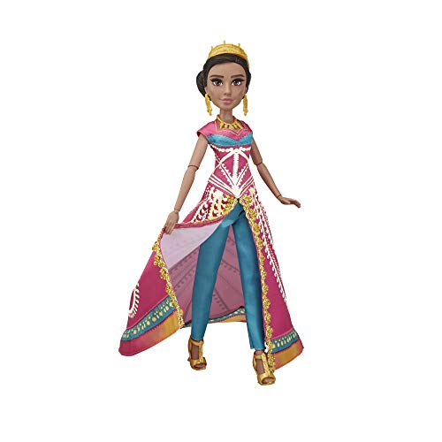Disney Aladdin Zauberhafte Jasmin Deluxe Modepuppe mit Kleid, Schuhen und Accessoires, inspiriert von Disneys Realverfilmung, Spielzeug für Kinder und Sammler – Bild 8