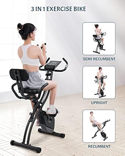 Recumbent Exercise Slim Cycle Bike Amazon Exercise Bike 3-in-1