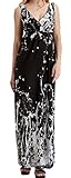 Woman Loose Boho Tank Top Maxi Dress V-neck Empire Waist Long Beach Dress