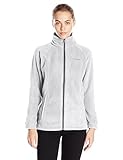 Columbia Women's Benton Springs Full Zip, Light Grey Heather, Small