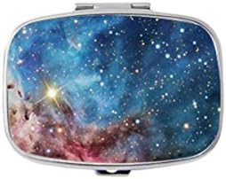 Udoosun Nebula Galaxy Mistery Custom Personlized Rectangular Tablet Medicine Pocket Purse Travel Pill Vitamin Decorative Box Case Holder