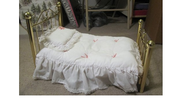 american girl doll brass bed