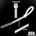 HS Clear Zip Ties 6 Inch Small (100 Pcs) 18 LBS Self Locking Zip Ties White Nylon Ties Thin,Strong and Durable