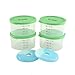 Fit & Fresh Fresh Starts 1-Cup Chilled Containers with Removable Ice Packs, Set of 4 Portion Control Containers, BPA-Free, Dishwasher Safe, Healthy Food Storage