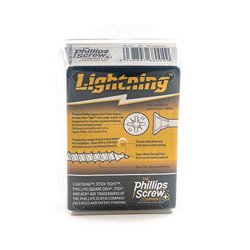 image for Phillips Wood Screw - Lightning Interior Stick-Tight Wood Screw #6 x 1