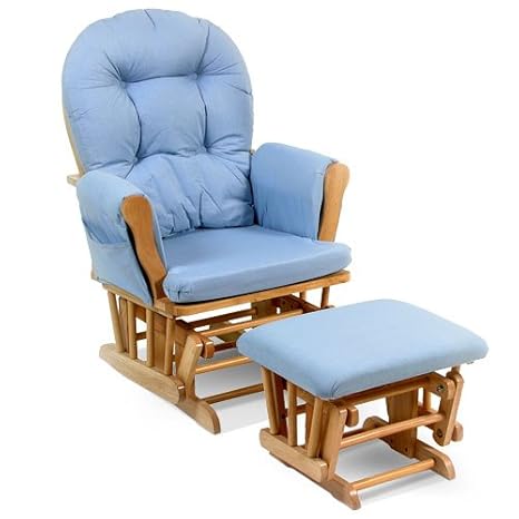 storkcraft bowback glider and ottoman