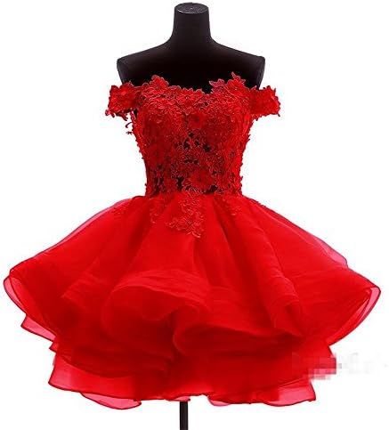 Women's Off The Organza Short Ball Gown Prom Dress Party Dress 520