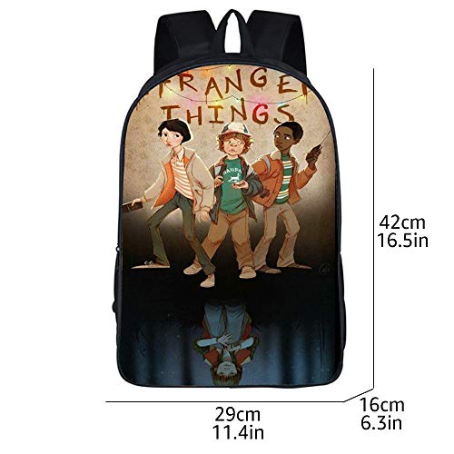 Stranger Things Backpack, Teen Girls Boys Kids Stranger Things 3D Printed  School Bags Women Laptop Backpacks Men Large Travel Rucksacks Bookbags
