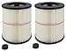 Fette Filter Pack of 2 General Purpose Cartridge Filters | Replacement Filter Compatible with Craftsman Red Stripe Vacuums - Compare to Part #17816 9-17816 primary