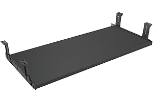 FRMSAET Furniture Accessories Office Product Suits Hardware 20/24/30 inches Keyboard Drawer Tray Wood Holder Under Desk Adjustable Height Platform. (30 inches, Black)