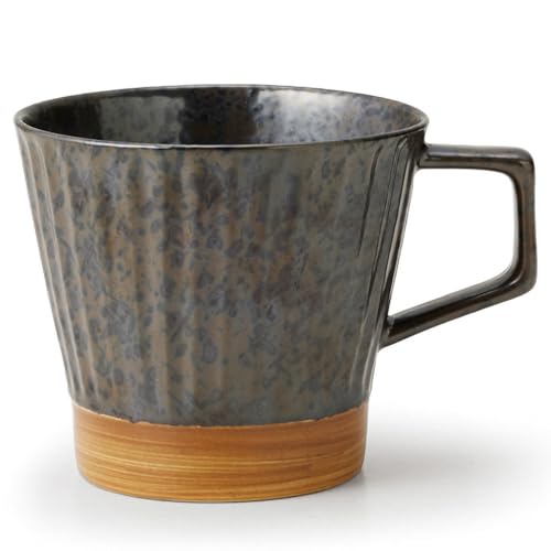 TAMAKI イキ マグカップ ブラック 12.5x9x高さ8.5cm 磁器 おしゃれ ギフト T-965108