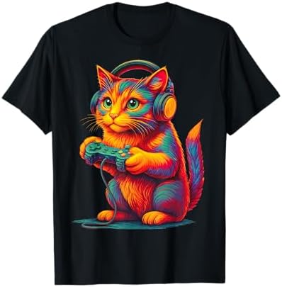 Amazon.com: Gamer Girl Cat Gaming Cute Video Game Women Girls T 