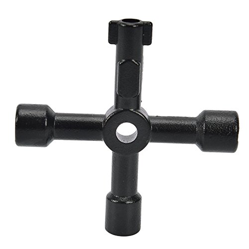Refaxi 4 Way Utility Service Metal Key Plumbing Radiator Bleed Gas Electric Meter Tap