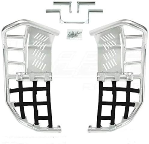 Yamaha Banshee YFZ 350 Nerf Bars Pro Peg Alba Racing Silver Black 207 T7 SB