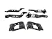 Fits 2011-2016 Ford F250 F350 F450 Front Bumper Mounting Plate Side Bracket 6Pcs FO1066185 FO1067185 FO1066186 FO1067186 FO1066187 FO1067187