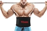 Sizemic Waist Trimming Sweat Belt For Men and Women - Covers Midsection Creating A Sauna Effect - Engineered For Weight Loss and Back Support During Light or Heavy Workouts - Burn Fat Effectively Now!