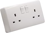SHPELEC 13A Socket Extension Kit 5m Twin and Earth Cable 6242YH 2 Gang view 2