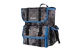 Plano Z Series Tackle Backpack | Rust Free Zipper Less Tackle Storage for Saltwater and Freshwater Tackle | Includes 4 Stowaway Boxes, Kryptek Raid Blue, One Size (PLAB19800)