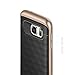 Galaxy S7 Case, Caseology [Parallax Series] Modern Slim Geometric Design [Black / Gold] [Textured Grip] for Samsung Galaxy S7 (2016)