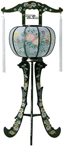 霊前灯 提灯 清風3号 花柄 １対セット お金を節約 高さcm 廻転筒付 しあわせ Comet