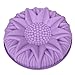 Allforhome 9 inches Round Sunflower Silicone Birthday Cake Baking Pans Handmade Bread Loaf Pizza Toast Tray Silicone Cake Baking Molds Cake DIY Moulds Molds Non-stick Silicone Bakeware